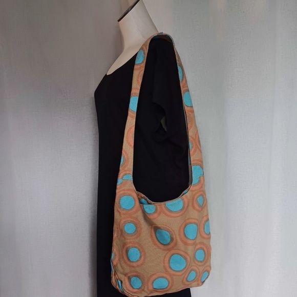 Marimekko  "Petrooli" Canvas Hobo Bag Purse - Picture 5 of 7